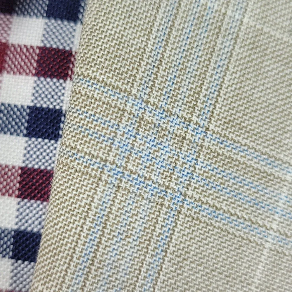 Pronto Uomo Platinum Men's Sport Coat Blazer Two Button Beige Plaid Size 46R‎
